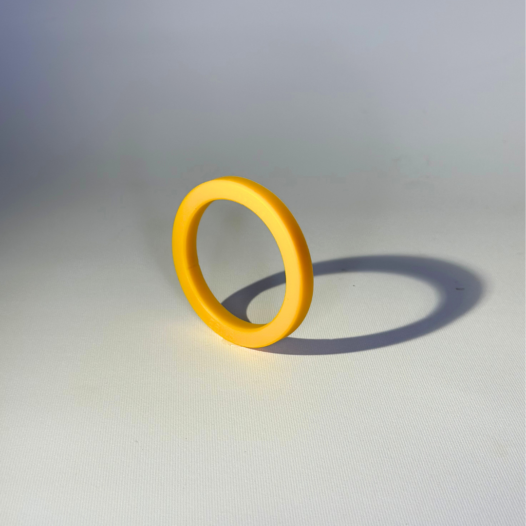 Guarnizione Testa Gruppo E61 8mm In Silicone Arancione Per Faema, Rocket - Made In Italy